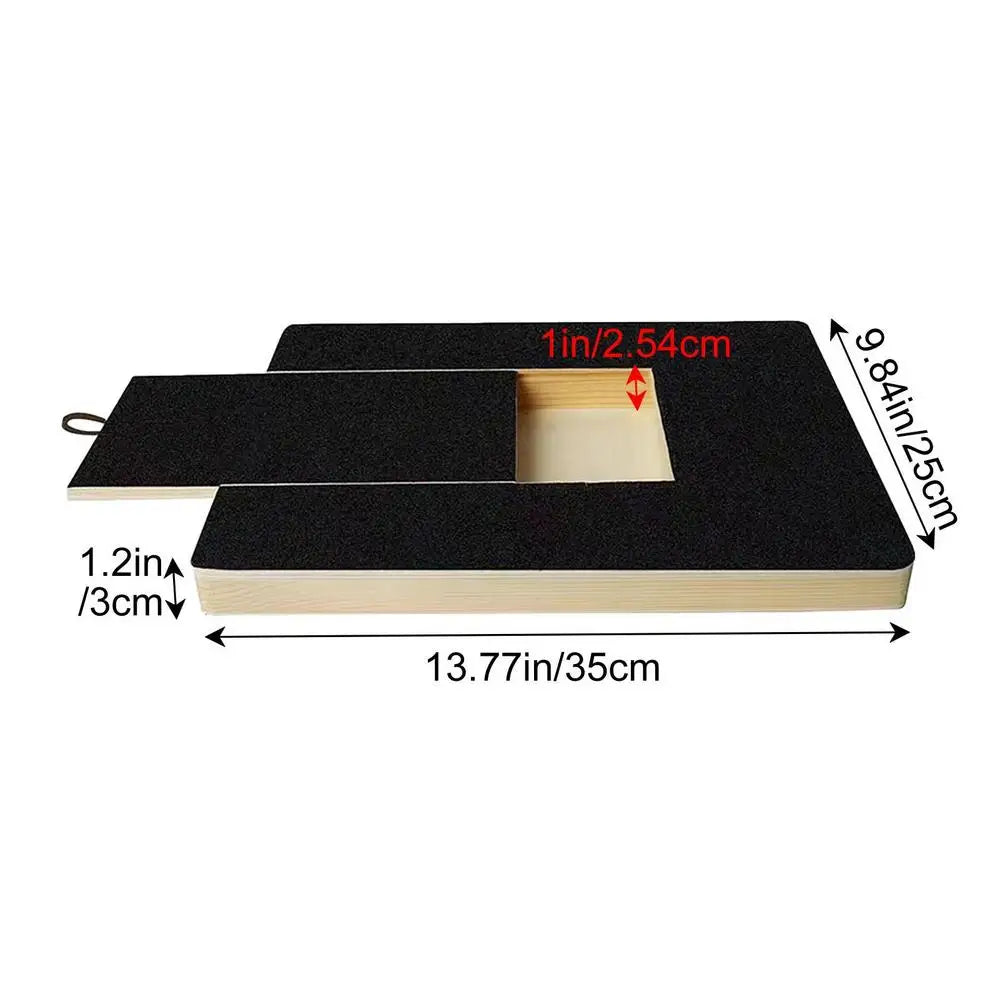 Dog Nail Scratchboard – Adjustable Wooden Nail Filing Board for Safe & Stress-Free Grooming