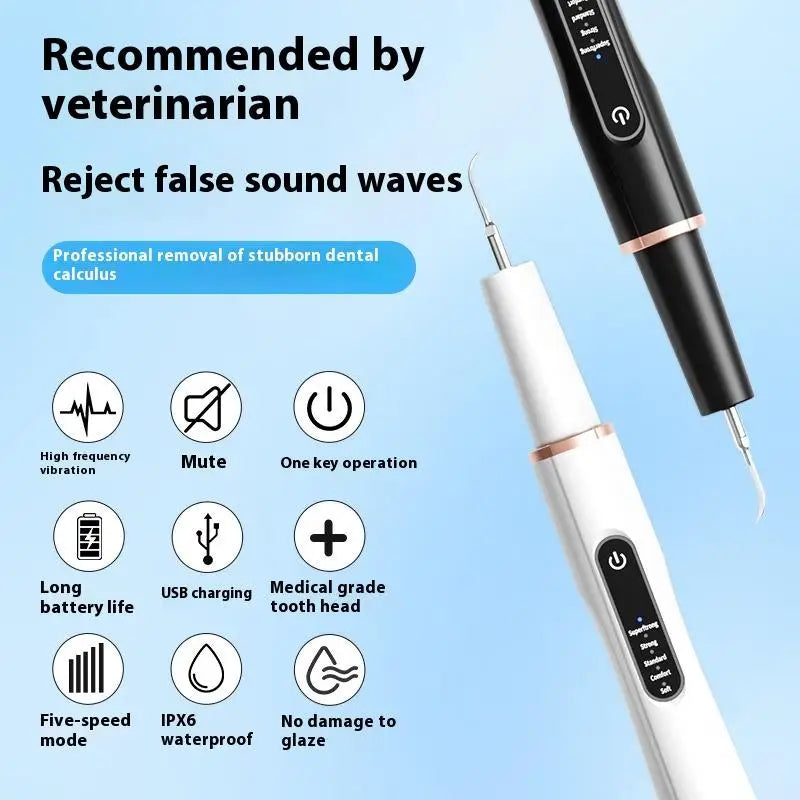 5-Speed Ultrasonic Pet Dental Scaler – Comprehensive Tooth Cleaning Kit