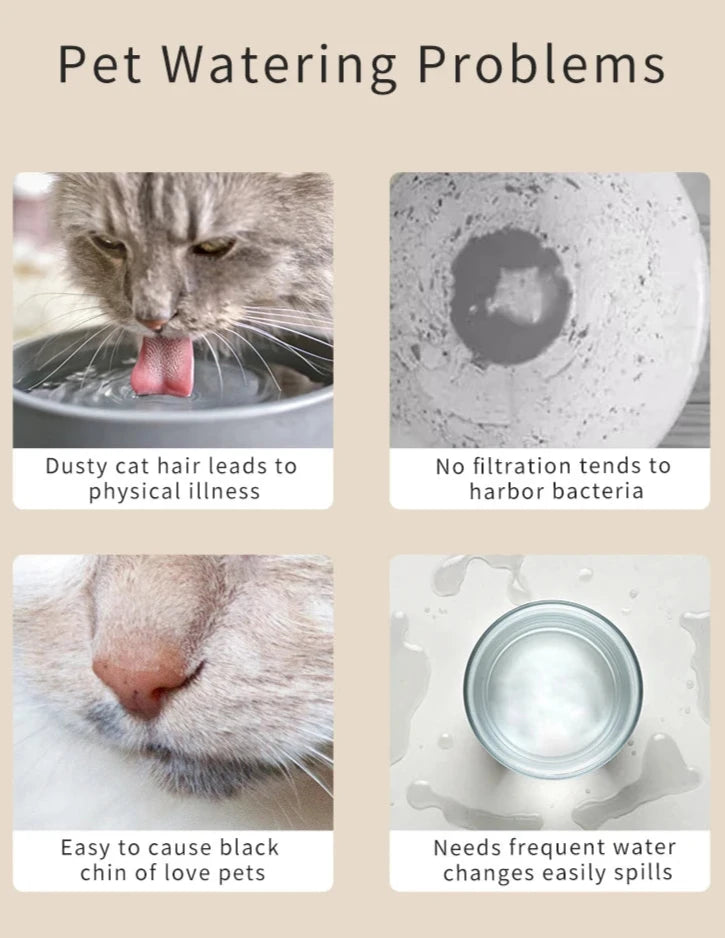 2.5L Wireless Pet Water Fountain with Dual Sensor and Long-Lasting Battery