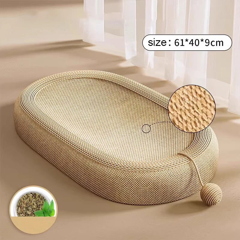 Extra-Large Cat Scratching Nest – All-in-One Bed, Toy & Scratch Board with Durable Sisal