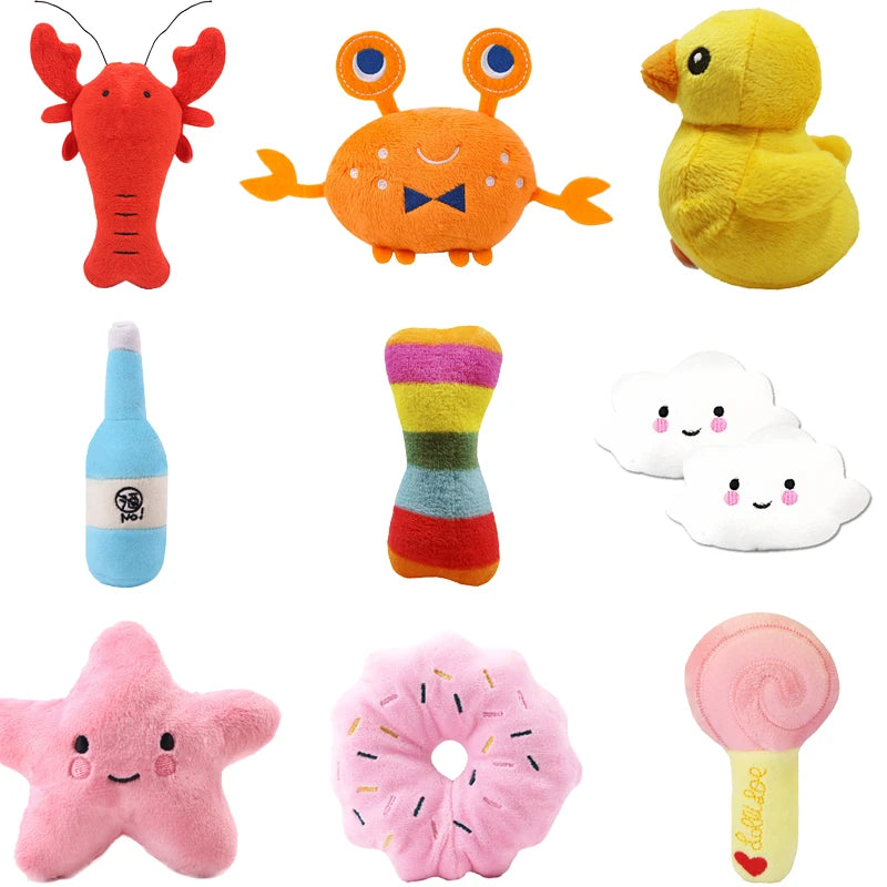 Soft Squeaky Dog Toy – Durable, Bite-Resistant, &amp; Perfect for Small Pets