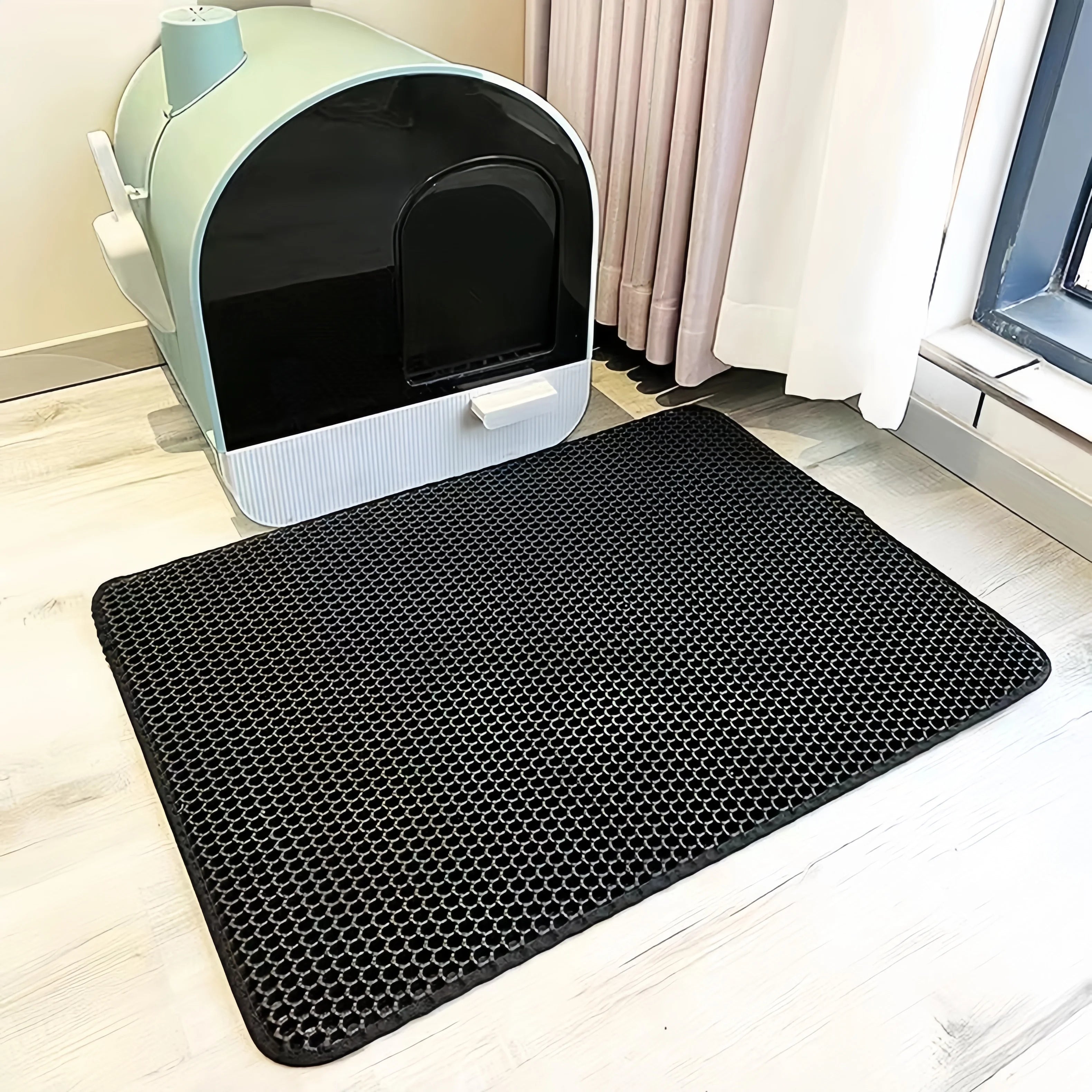 Waterproof EVA Cat Litter Mat – Double Layer, Non-Slip &amp; Easy to Clean