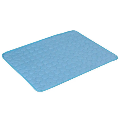 Self-Cooling Dog Mat for Summer – Washable Ice Silk Pad for Dogs