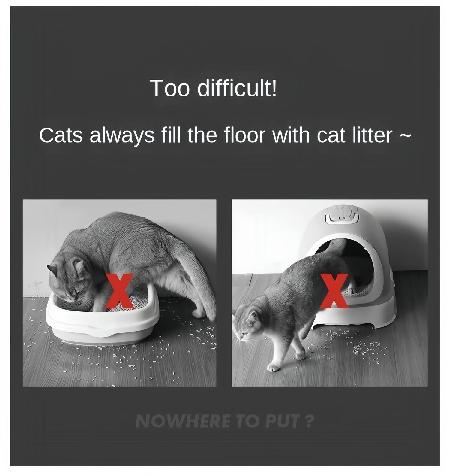 Waterproof EVA Cat Litter Mat – Double Layer, Non-Slip &amp; Easy to Clean