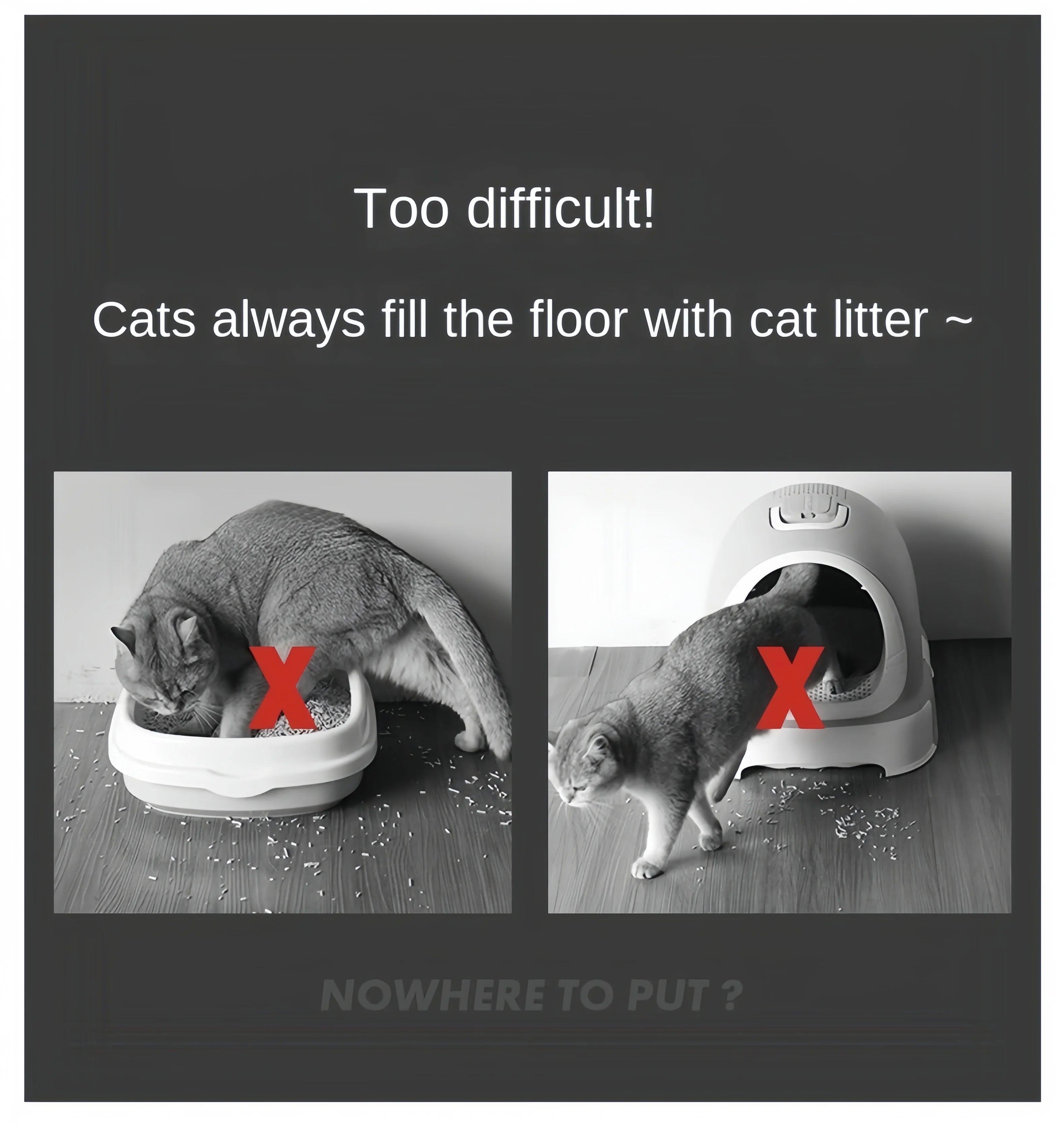 Waterproof EVA Cat Litter Mat – Double Layer, Non-Slip &amp; Easy to Clean