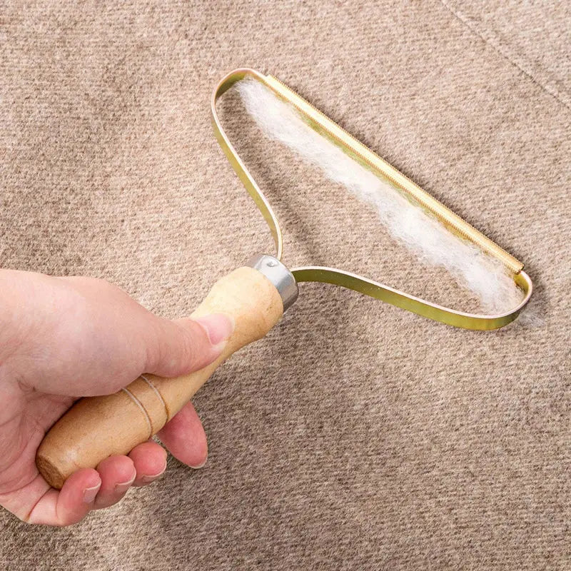 Portable Pet Hair &amp; Lint Remover – Manual Brush for Clothes, Carpets &amp; Upholstery