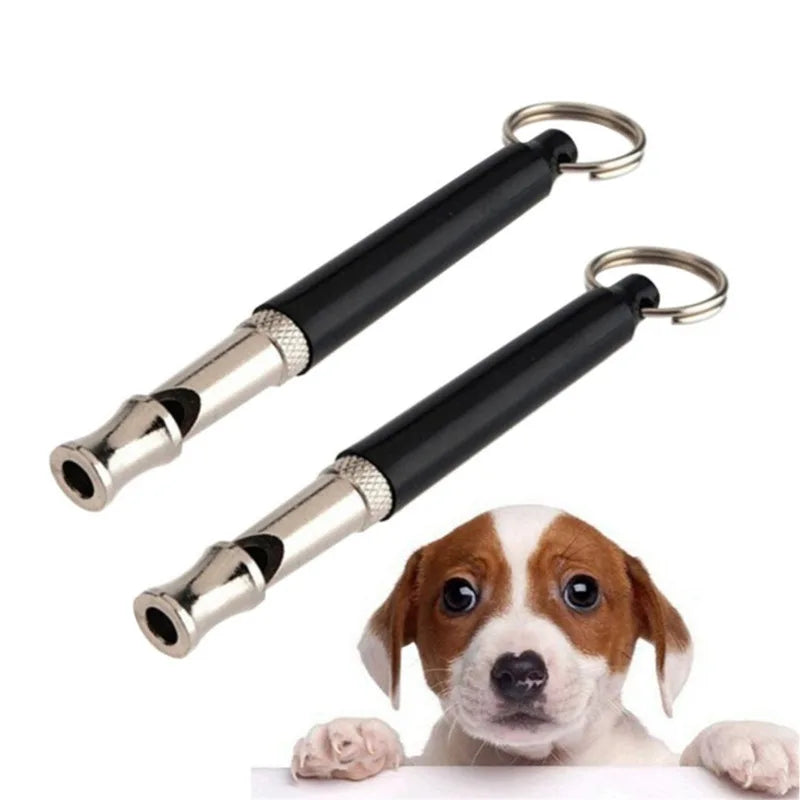 High-Frequency Dog Whistle – Stainless Steel Training Tool with Key Ring