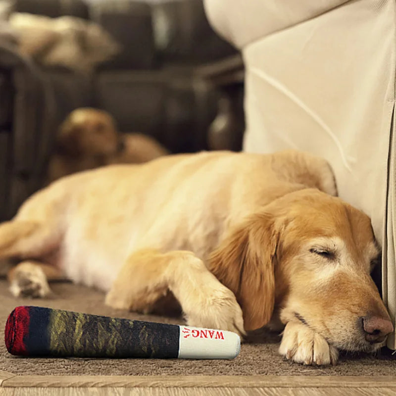 Squeaky Cigar Plush Toy for Dogs – Fun &amp; Chew-Resistant