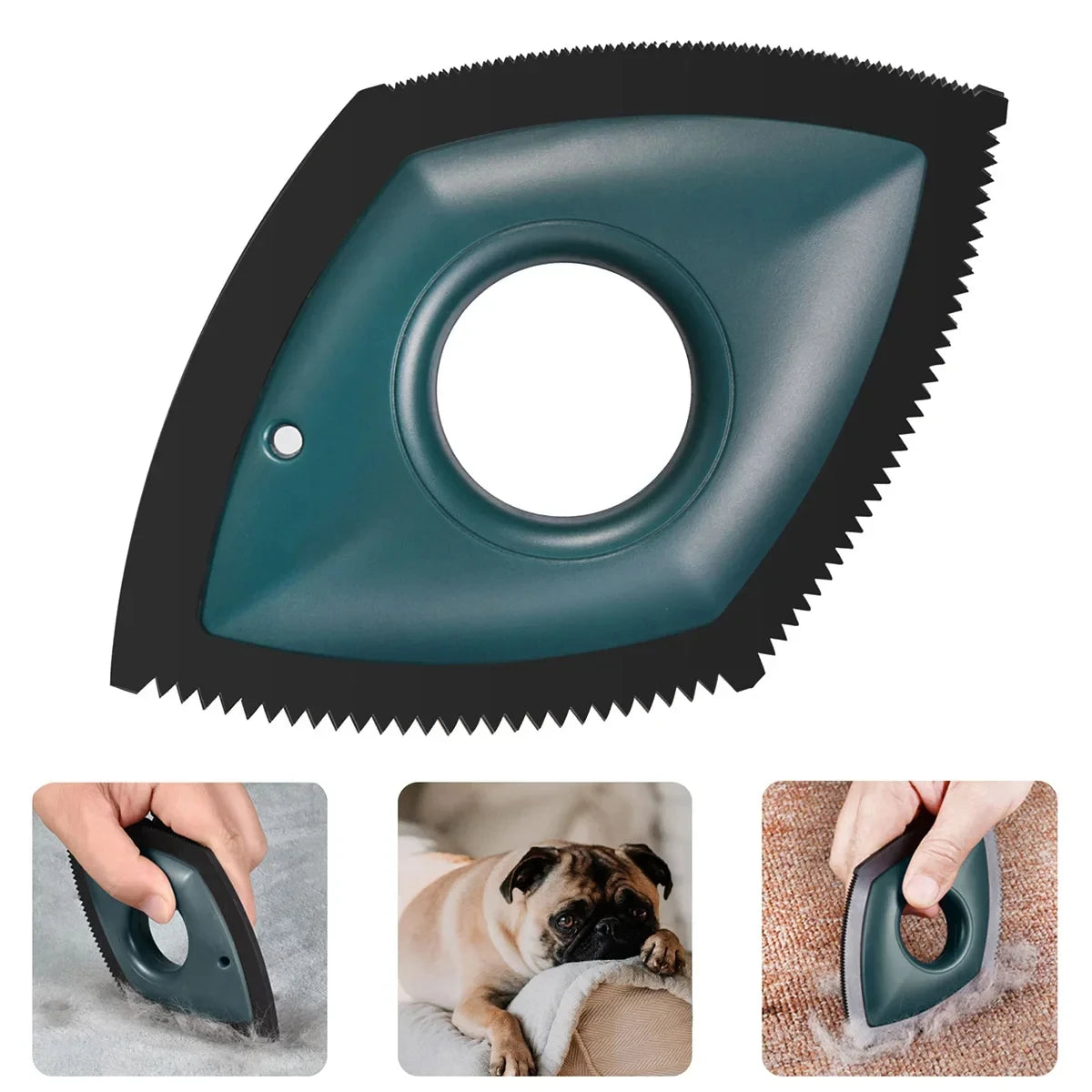 4-Mode Pet Hair Remover Brush – Reusable Tool for Furniture, Carpet &amp; Car Seats