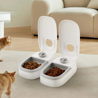 Automatic Pet Feeder with Timer – 350ml Capacity for Wet &amp; Dry Food