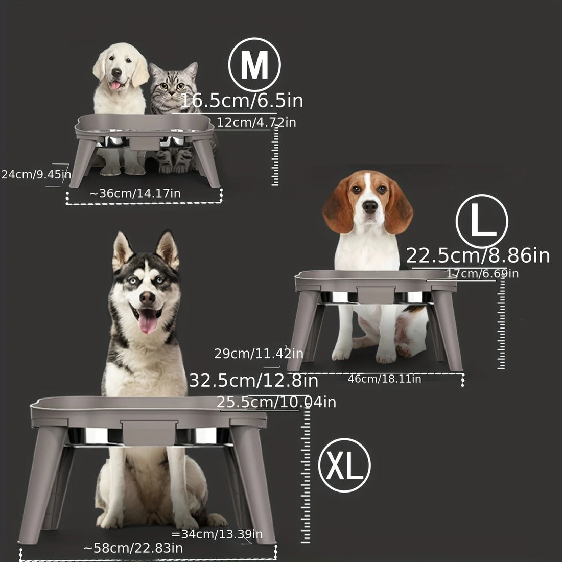 Elevated Pet Feeding Table with Dual Bowls – Comfortable &amp; Spill-Resistant