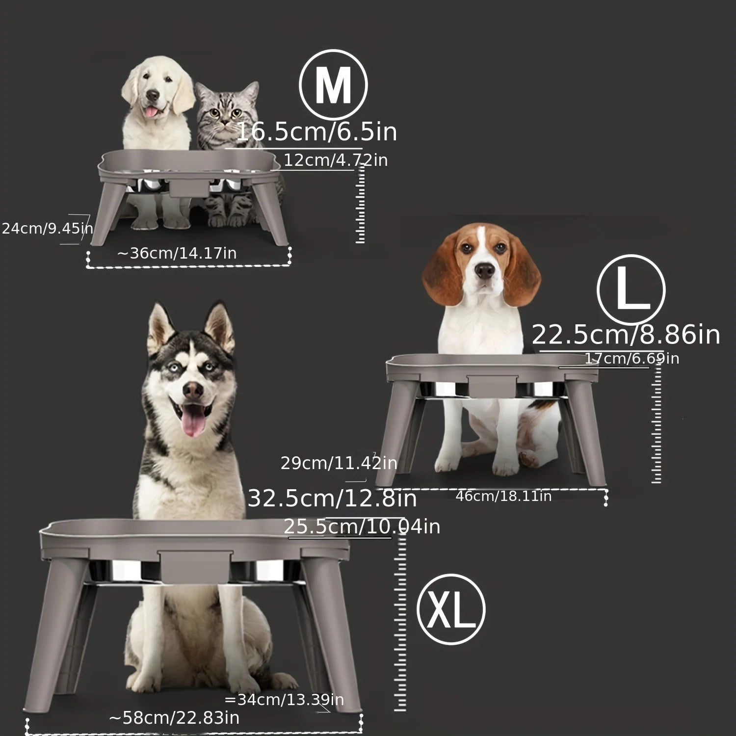 Elevated Pet Feeding Table with Dual Bowls – Comfortable &amp; Spill-Resistant