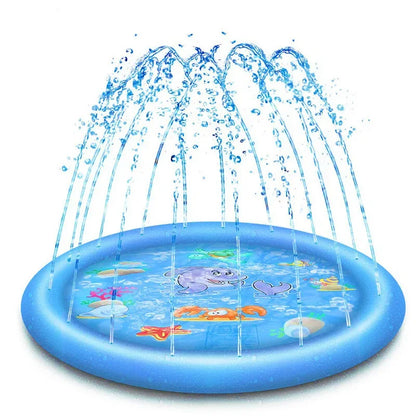 Interactive Summer Sprinkler Pad for Dogs – Inflatable Cooling Water Mat for Outdoor Fun
