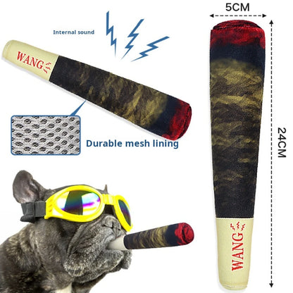 Squeaky Cigar Plush Toy for Dogs – Fun &amp; Chew-Resistant