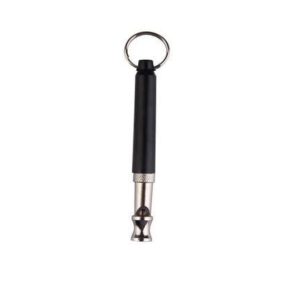 High-Frequency Dog Whistle – Stainless Steel Training Tool with Key Ring