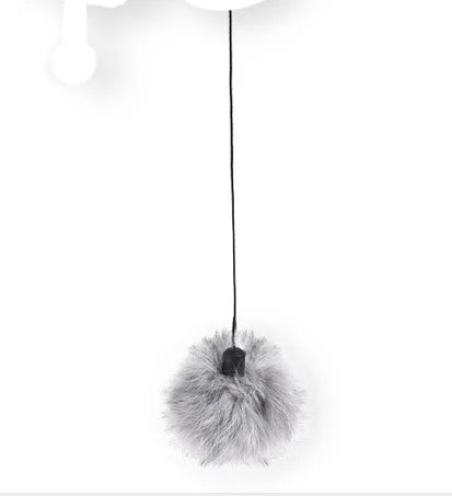 Interactive Electric Cat Teaser Toy – YoYo Lifting Ball with Motion, Flutter &amp; Rotation