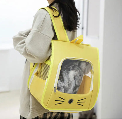 Transparent Portable Cat Carrier Backpack – Travel in Comfort &amp; Style