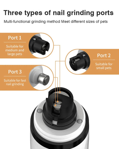 Rechargeable Pet Nail Grinder for Cats & Dogs