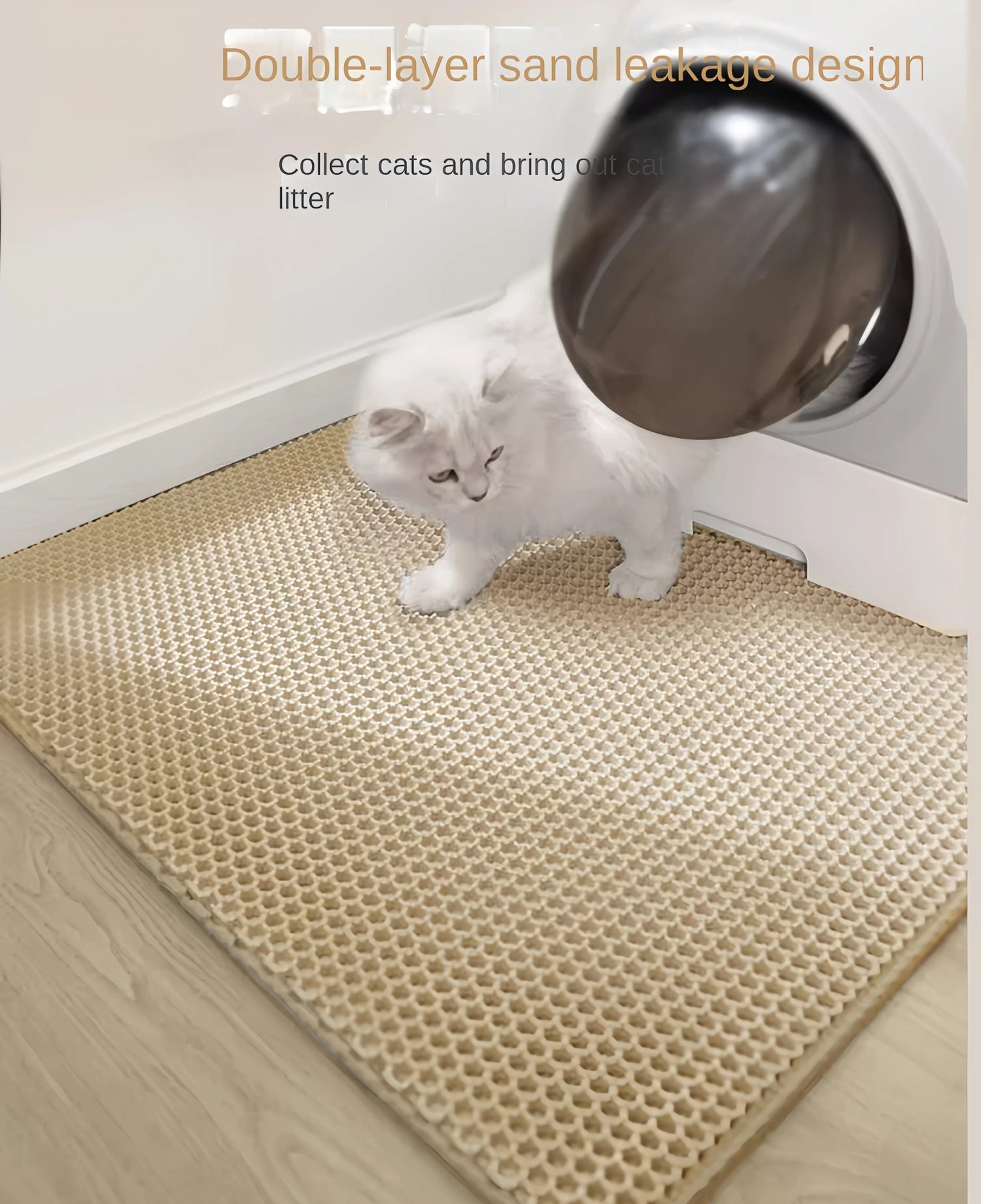 Waterproof EVA Cat Litter Mat – Double Layer, Non-Slip &amp; Easy to Clean