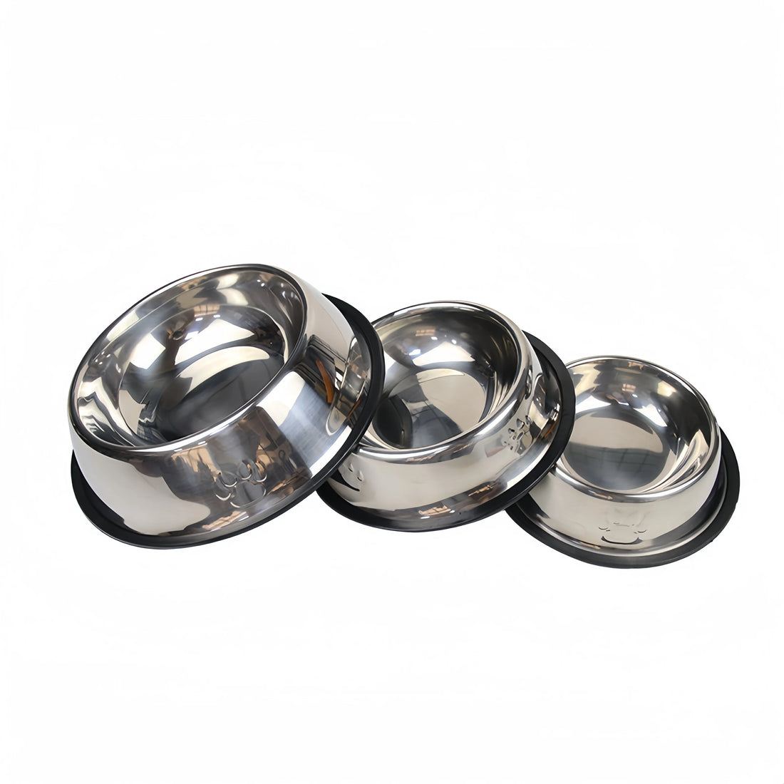 Durable Stainless Steel Pet Bowl – Non-Slip, Easy to Clean, &amp; Bite-Resistant