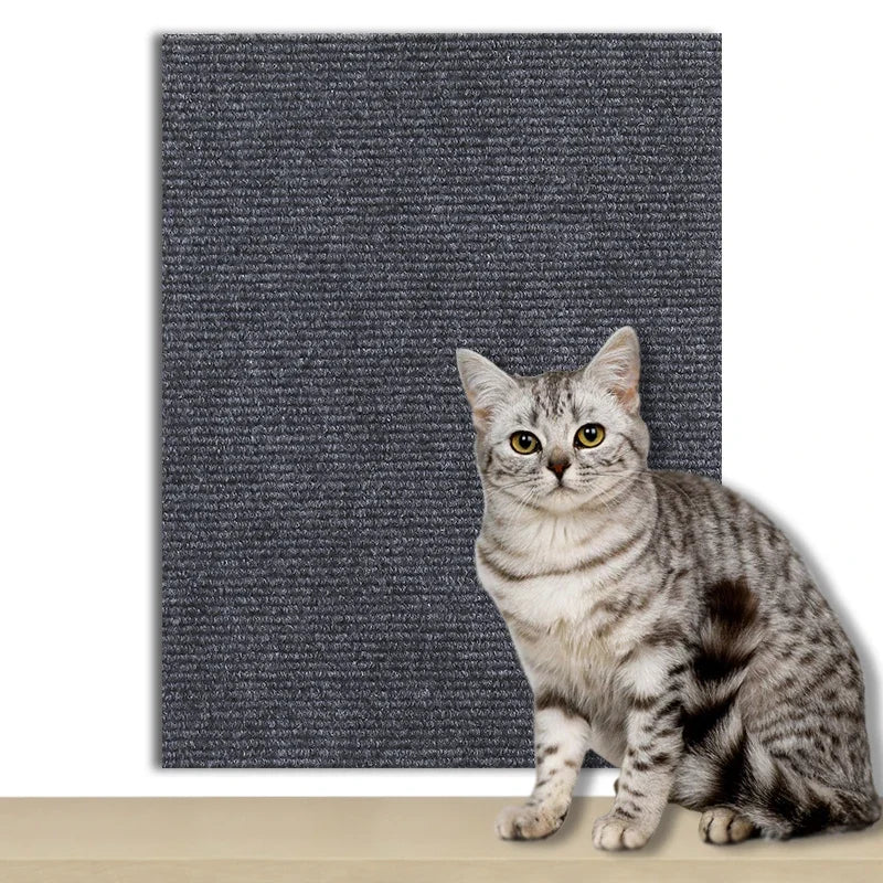 Self-Adhesive Cat Scratch Pad – Customizable Wall &amp; Furniture Protector