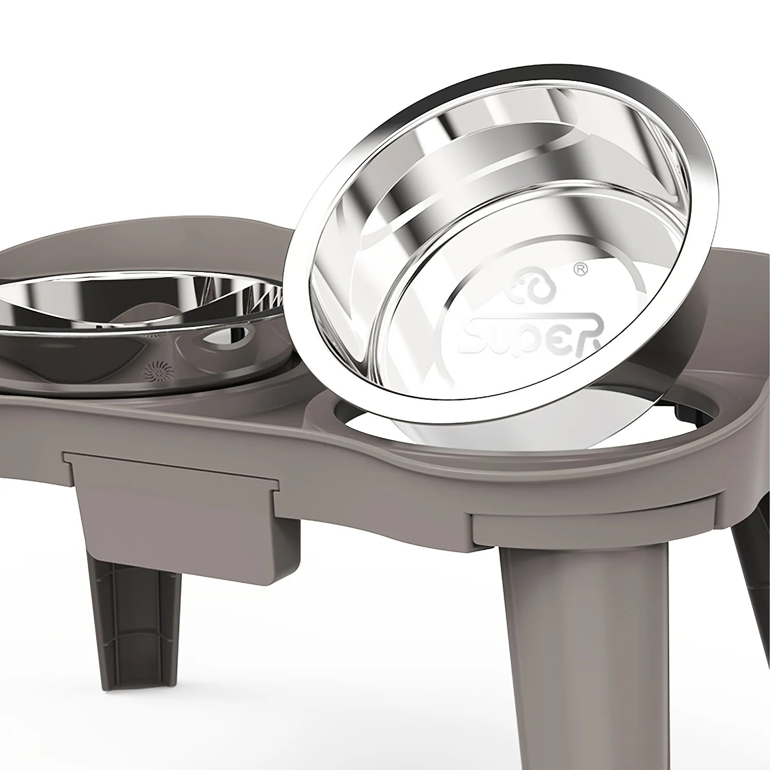 Elevated Pet Feeding Table with Dual Bowls – Comfortable &amp; Spill-Resistant