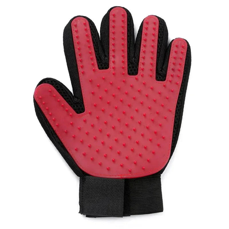 Silicone Pet Grooming Glove – Hair Removal &amp; Bath Brush for Cats &amp; Dogs