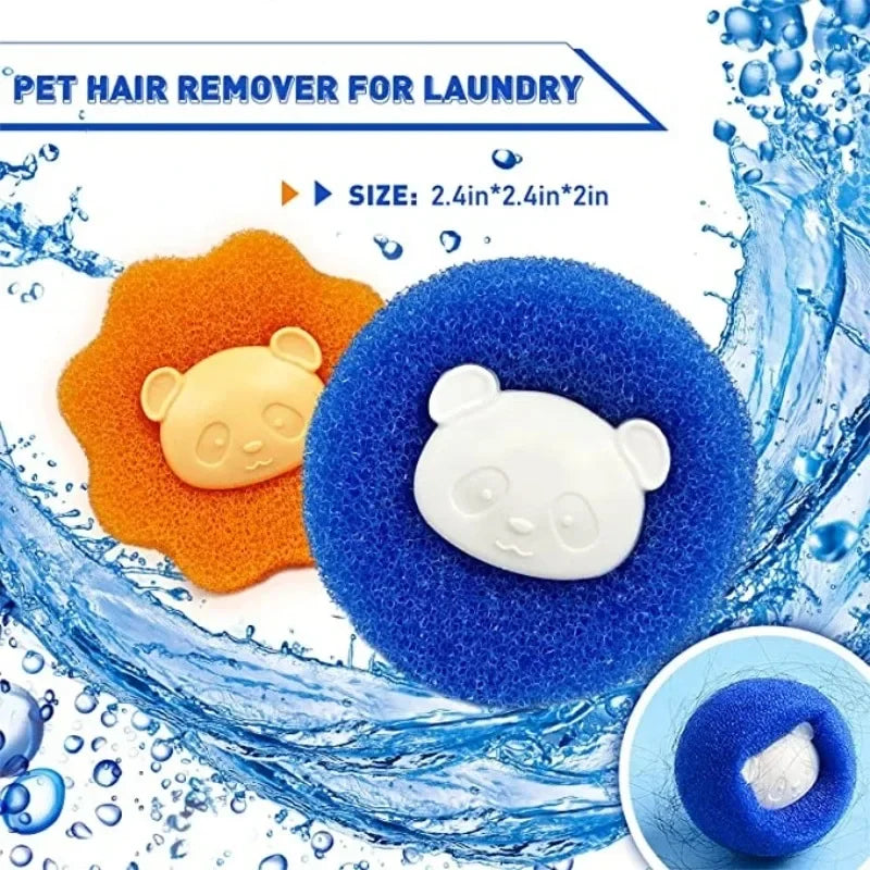 Reusable Pet Hair Remover Laundry Balls – Effective Fur &amp; Lint Catcher for Washing Machines
