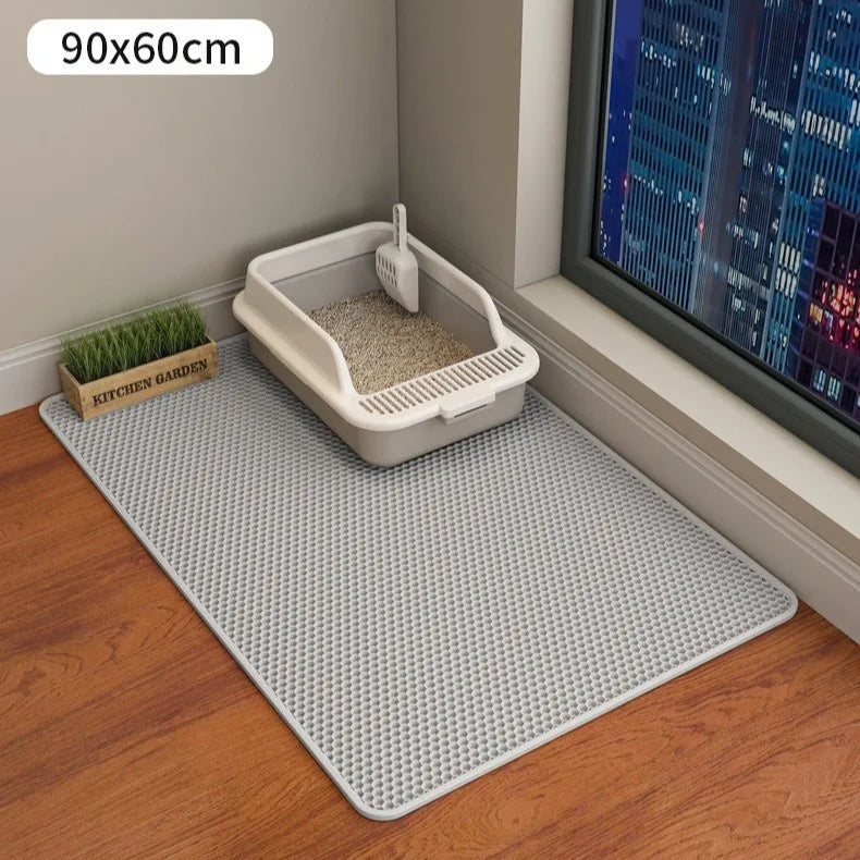Waterproof EVA Cat Litter Mat – Double Layer, Non-Slip &amp; Easy to Clean