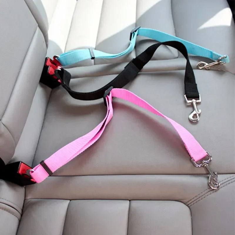 Adjustable Pet Car Seat Belt – Quick-Release, Breakaway, and Safe Travel Restraint for Cats &amp; Dogs