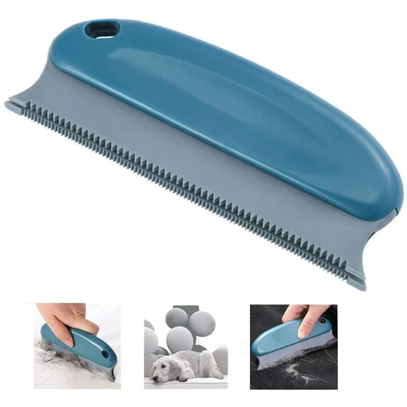 Portable Manual Lint Hair Remover Brush – Double Serrated Design for Pet Hair & Dust Removal