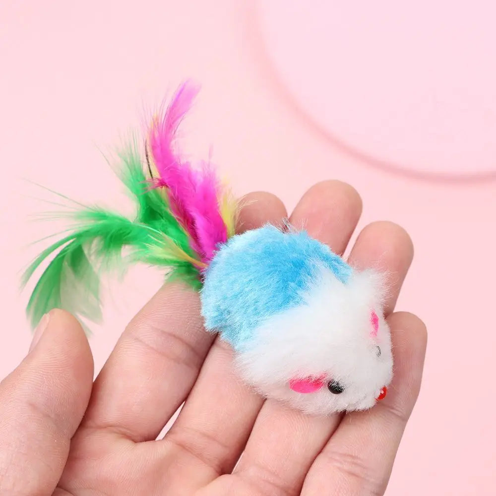 Plush &amp; Feather Cat Toy Sets – Lightweight, Durable, and Entertaining