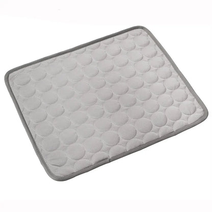 Self-Cooling Dog Mat for Summer – Washable Ice Silk Pad for Dogs