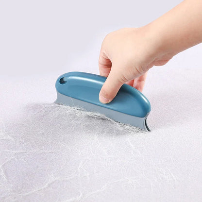 Portable Manual Lint Hair Remover Brush – Double Serrated Design for Pet Hair & Dust Removal