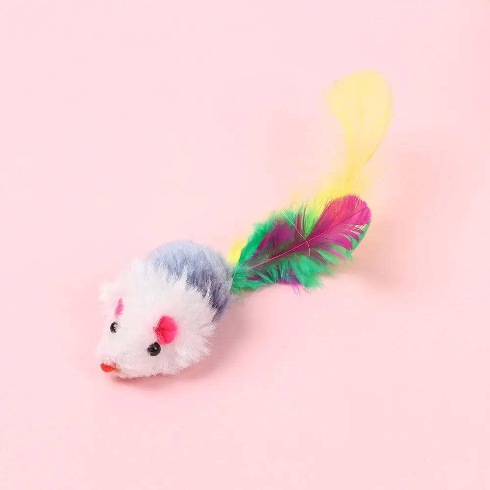 Plush &amp; Feather Cat Toy Sets – Lightweight, Durable, and Entertaining