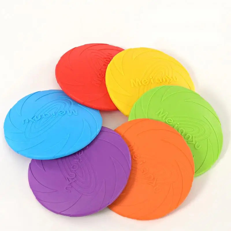 Durable Bite-Resistant Flying Disc Toy for Dogs – Soft, Elastic &amp; Outdoor-Friendly
