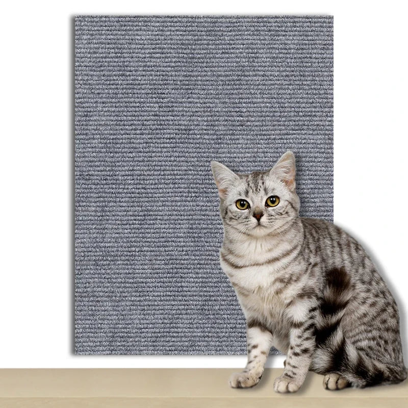 Self-Adhesive Cat Scratch Pad – Customizable Wall &amp; Furniture Protector
