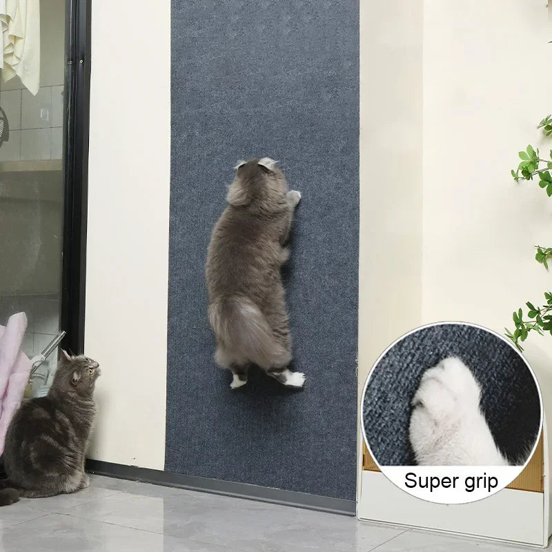 Self-Adhesive Cat Scratch Pad – Customizable Wall &amp; Furniture Protector