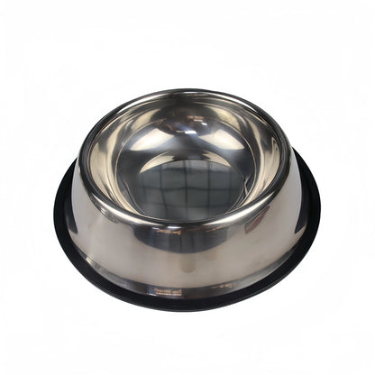 Durable Stainless Steel Pet Bowl – Non-Slip, Easy to Clean, &amp; Bite-Resistant