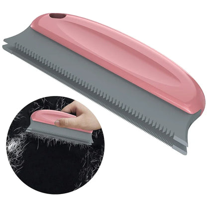 Portable Manual Lint Hair Remover Brush – Double Serrated Design for Pet Hair & Dust Removal