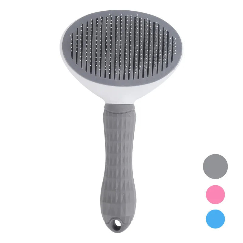 Self-Cleaning Pet Grooming Brush – One-Click Hair Removal for Cats &amp; Dogs