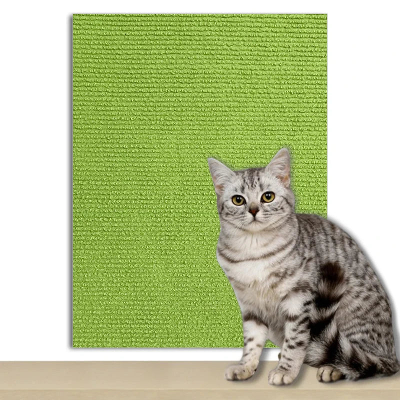 Self-Adhesive Cat Scratch Pad – Customizable Wall &amp; Furniture Protector
