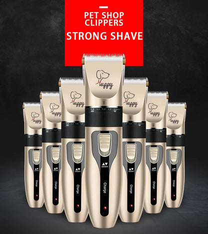 Rechargeable Pet Grooming Clipper Kit – Quiet, Cordless &amp; Adjustable for Dogs and Cats