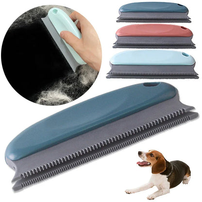 Portable Manual Lint Hair Remover Brush – Double Serrated Design for Pet Hair & Dust Removal