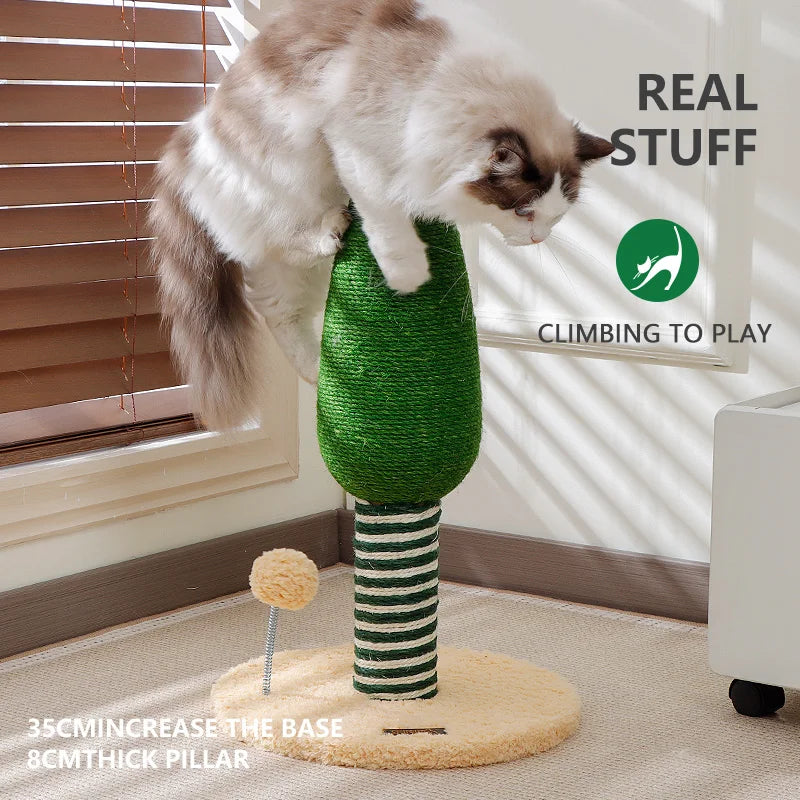 Cactus Cat Scratching Post – Fun, Durable, and Stable