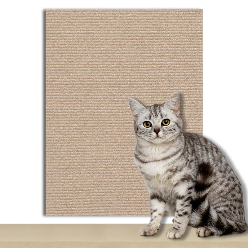 Self-Adhesive Cat Scratch Pad – Customizable Wall &amp; Furniture Protector