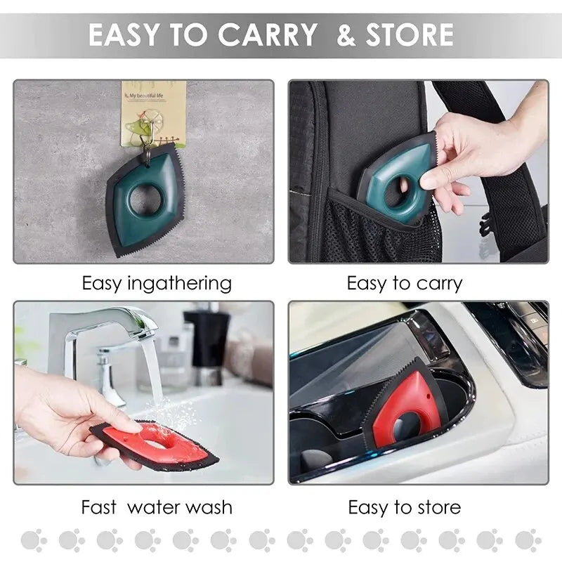 4-Mode Pet Hair Remover Brush – Reusable Tool for Furniture, Carpet &amp; Car Seats