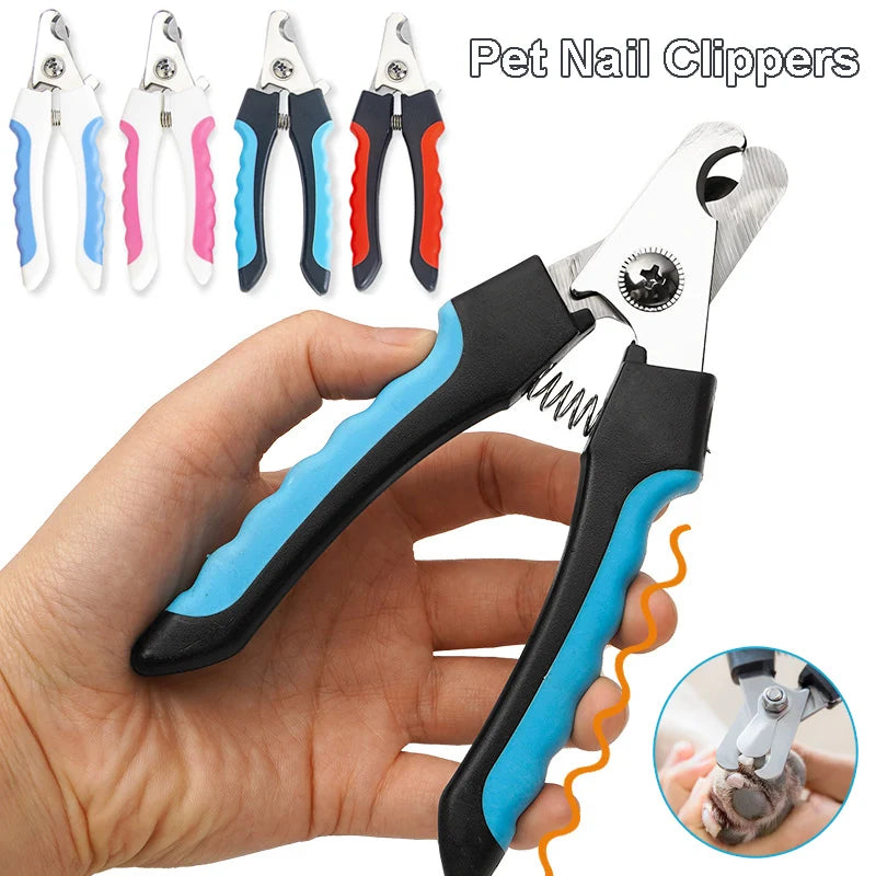 Stainless Steel Pet Nail Clipper with Safety Guard