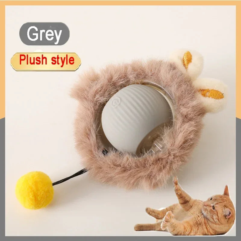 Rechargeable Interactive Rolling Ball for Cats &amp; Dogs – Smart Motion, Quiet Play, and Simulated Tail