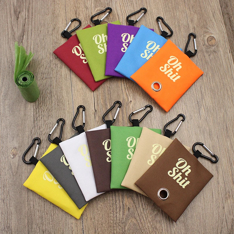Pet Poop Bag Dispenser with &quot;Oh Shit&quot; Design